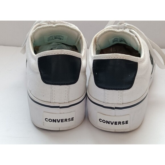 CONVERSE Women's Star Replay Platform Shoes 565365C White Size 10.5 - Picture 9 of 11